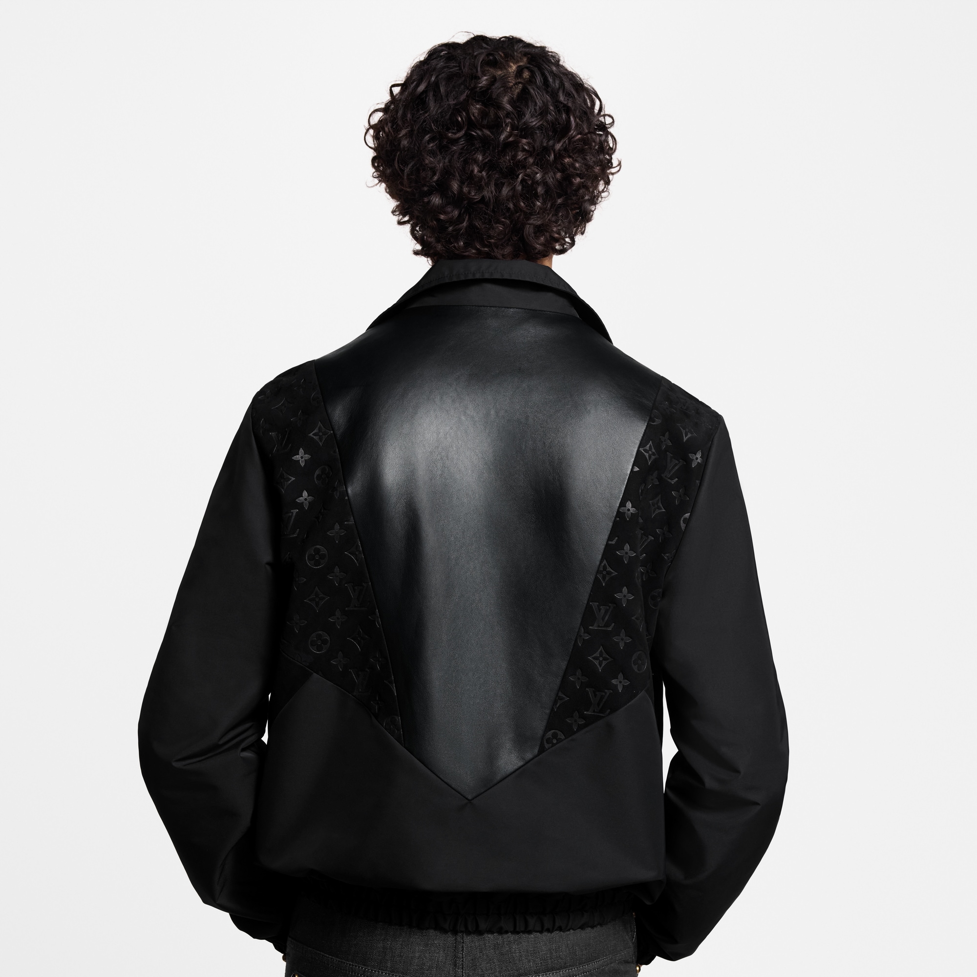 LOUIS VUITTON レザーミックスストラックトップ　1AHVLZ Leather Mix Track Top - Men - Ready-to-Wear | LOUIS VUITTON ®